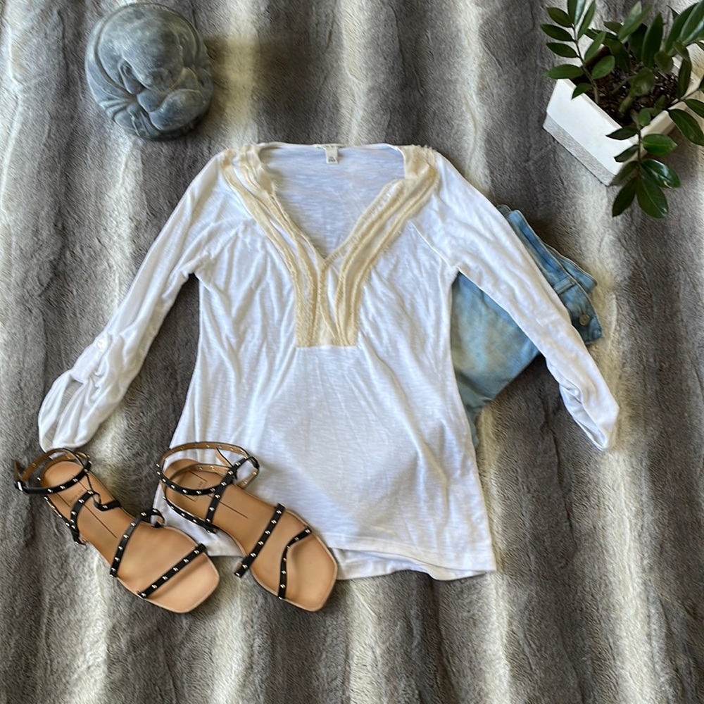 Cream Banana Republic Top
